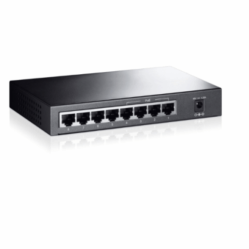 Switch TP-Link TL-SF1008P – 8 Ports Fast Ethernet 10/100 Mbps, Dont 4 Ports PoE, Boîtier Métal, Plug & Play