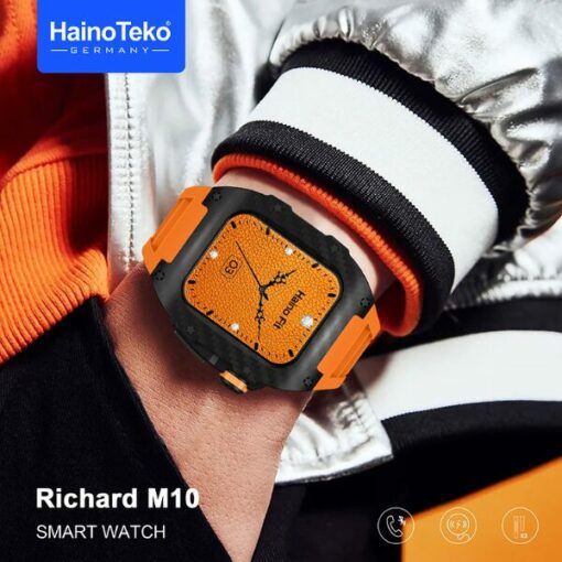 Montre Connectée HainoTeko Richard M10 - Écran HD, Appels Bluetooth, 3 Bracelets et Étui