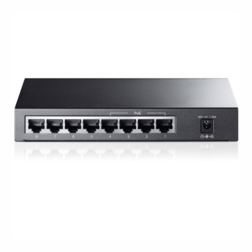 Switch TP-Link TL-SF1008P – 8 Ports Fast Ethernet 10/100 Mbps, Dont 4 Ports PoE, Boîtier Métal, Plug & Play