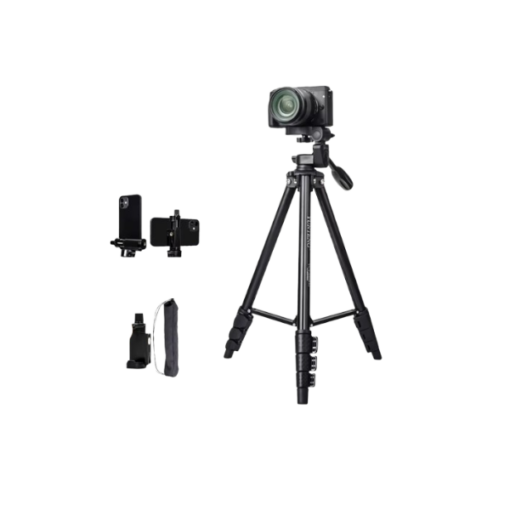 Trépied YUNTENG VCT-680 – Tête Panoramique 360°, Hauteur 138 cm, Charge 3 kg, Compatible SLR/DSLR