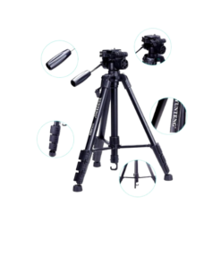 Trépied YUNTENG VCT-690 – Tête 3D Rotative 360°, Hauteur 152 cm, Charge 3 kg