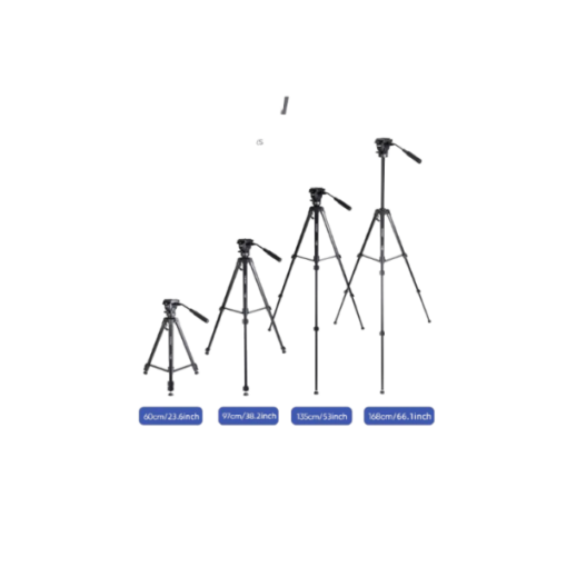 Trépied Professionnel YUNTENG VCT-860 – Aluminium Haute Qualité, Hauteur 168 cm, Charge 4 kg