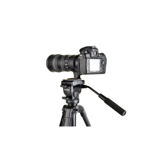 Trépied Professionnel YUNTENG VCT-860 – Aluminium Haute Qualité, Hauteur 168 cm, Charge 4 kg