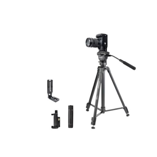 Trépied Professionnel YUNTENG VCT-860 – Aluminium Haute Qualité, Hauteur 168 cm, Charge 4 kg