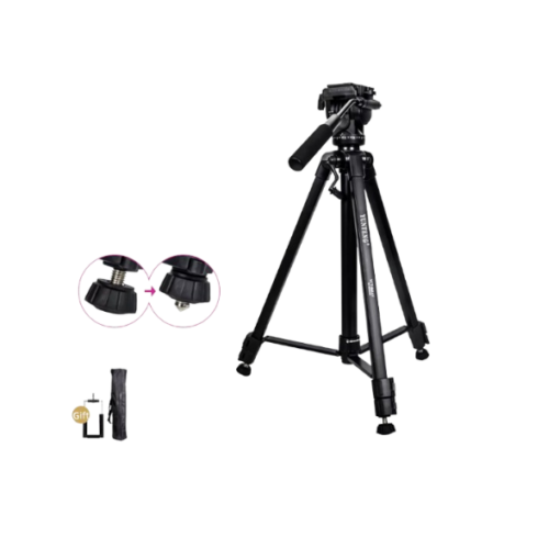 Trépied Professionnel YUNTENG VCT-860 – Aluminium Haute Qualité, Hauteur 168 cm, Charge 4 kg