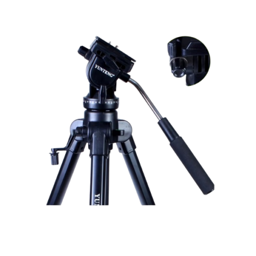 Trépied Professionnel YUNTENG VCT-880 – Tête 3D Rotative 360°, Hauteur 165 cm, Charge 5 kg