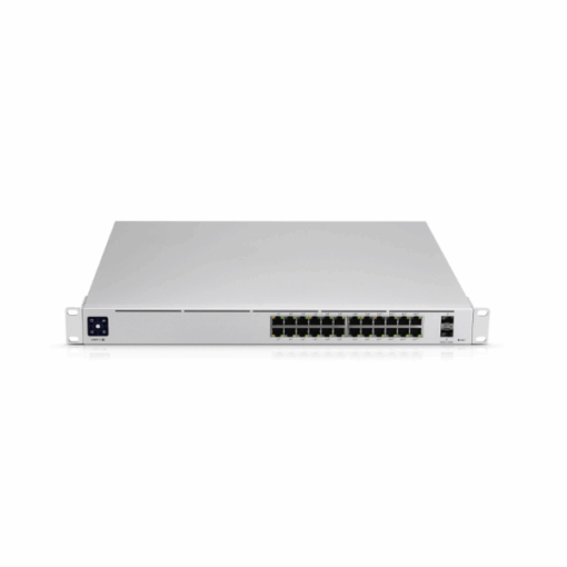 Switch Ubiquiti UniFi USW-PRO-24-POE – 24 Ports Gigabit (16 PoE+ / 8 PoE++), 2 SFP+ 10G, Écran Tactile, Gestion UniFi