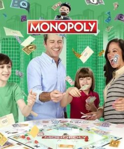 Mini Monopoly – Jeu de Société Compact | 2 à 8 Joueurs | Dès 8 Ans | Édition Blanche