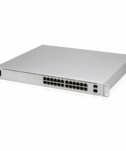 Switch Ubiquiti UniFi USW-PRO-24-POE – 24 Ports Gigabit (16 PoE+ / 8 PoE++), 2 SFP+ 10G, Écran Tactile, Gestion UniFi
