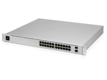 Switch Ubiquiti UniFi USW-PRO-24-POE – 24 Ports Gigabit (16 PoE+ / 8 PoE++), 2 SFP+ 10G, Écran Tactile, Gestion UniFi