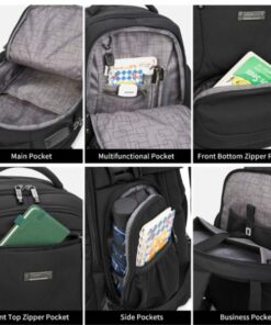 Sac à Dos OCEANO 3530S : 14 pouces, Étanche & Port de Charge USB