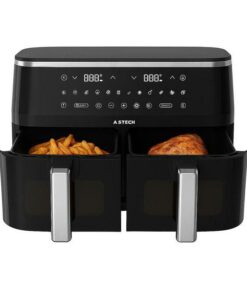 Air fryers-Friteuse à air Double compartiment Astech AF0107BXB 10L 1300W