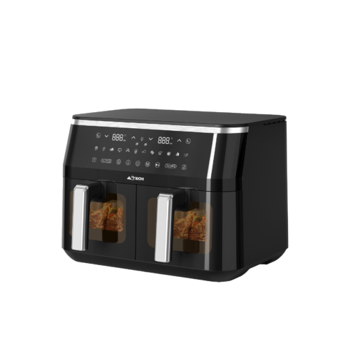 Air fryers-Friteuse à air Double compartiment Astech AF0107BXB 10L 1300W