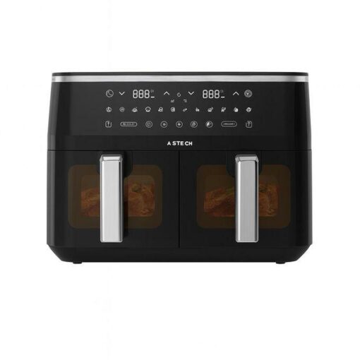 Air fryers-Friteuse à air Double compartiment Astech AF0107BXB 10L 1300W