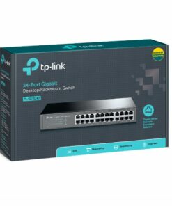 Switch TP-Link TL-SG1024D – 24 Ports Gigabit 10/100/1000 Mbps, Montable sur Rack, Écoénergétique & Plug-and-Play