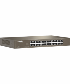 Switch Tenda TEG1024D – 24 Ports Gigabit 10/100/1000 Mbps, Boîtier Métal, Protection Foudre 6KV, Plug & Play