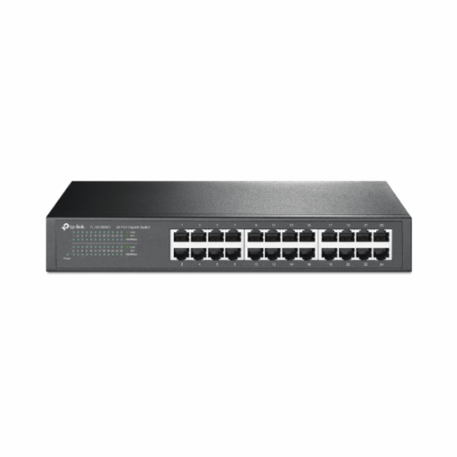 Switch TP-Link TL-SG1024D – 24 Ports Gigabit 10/100/1000 Mbps, Montable sur Rack, Écoénergétique & Plug-and-Play