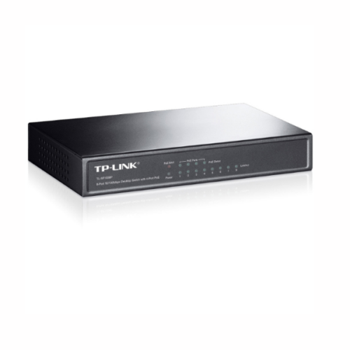 Switch TP-Link TL-SF1008P – 8 Ports Fast Ethernet 10/100 Mbps, Dont 4 Ports PoE, Boîtier Métal, Plug & Play