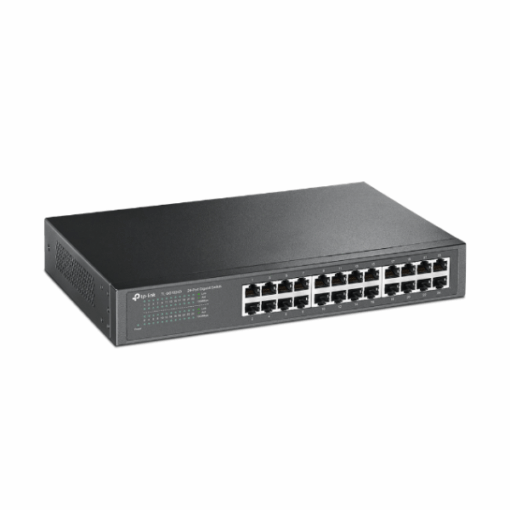 Switch TP-Link TL-SG1024D – 24 Ports Gigabit 10/100/1000 Mbps, Montable sur Rack, Écoénergétique & Plug-and-Play