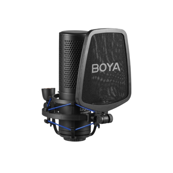 BOYA BY-M1000 Pro – Micro Studio à Condensateur XLR – Directivités Multiples + Filtre Anti-Pop BOYA BY-M1000 Pro – Micro Studio à Condensateur XLR – Directivités Multiples + Filtre Anti-Pop