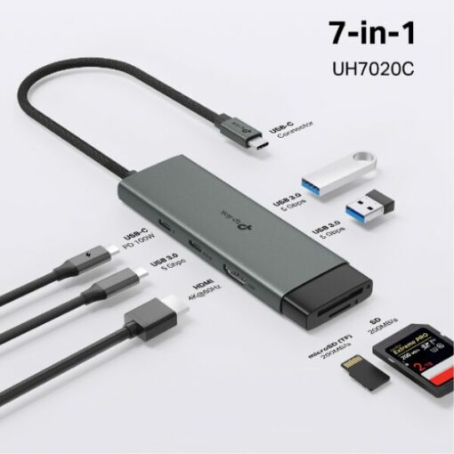 Convertisseur-TP-LINK TL-UH7020C ( USB Type-C 7 in 1 Hub)