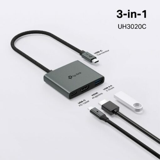 Convertisseur TP-LINK TL-UH3020C (USB Type-C 3 in 1 Hub)