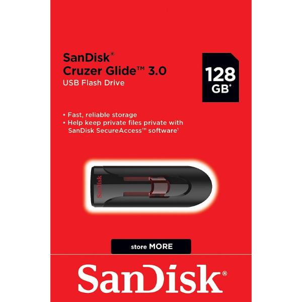 Clé USB SanDisk Cruzer Glide USB 3.0 128Gb Clé USB SanDisk Cruzer Glide USB 3.0 128Gb