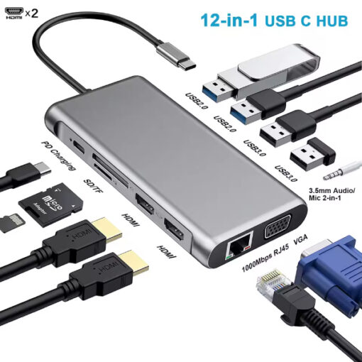 Convertisseur Type-C R SCAR RS-TCHD12IN1