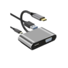 Convertisseur R SCAR RS-TCHDUSB 4-IN-1 (Type-C vers Type-C HDMI + VGA & USB3.0)