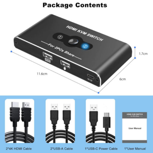 Switch KVM R SCAR RS-HDMI602
