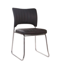 Fauteuil Visiteur KT7006 – Noir – Bureau, Réunion & Salle d’Attente