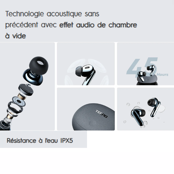 Ecouteur sans fil Tecno TU01 (Airpods) Ecouteur sans fil Tecno TU01 (Airpods)