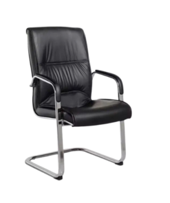 Fauteuil Visiteur 108V – Noir – Élégant & Polyvalent