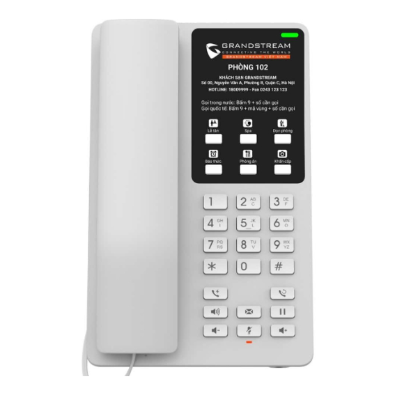 Téléphone IP Grandstream GHP620 – Spécial hôtellerie Téléphone IP Grandstream GHP620 – Spécial hôtellerie