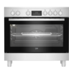 Cuisinière électrique Beko BGM30203EX -5 foyers (90x60) ( Vitrocéramique)