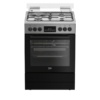 Cuisinière Mixte Beko FBE63320XDL 60X60 (3 feux+1 foyer électrique & Four électrique)