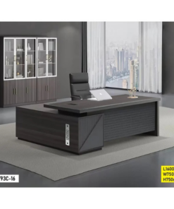 Table de bureau KT93C-16  – Design moderne, robuste et fonctionnelle (Gris)