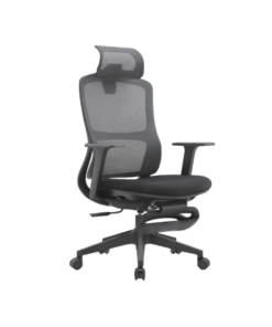 Chaise de Bureau KT 270A – Noir – avec Accoudoirs