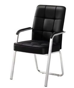 Fauteuil Visiteur KT7007 – Noir – Bureau, Réunion & Salle d’Attente