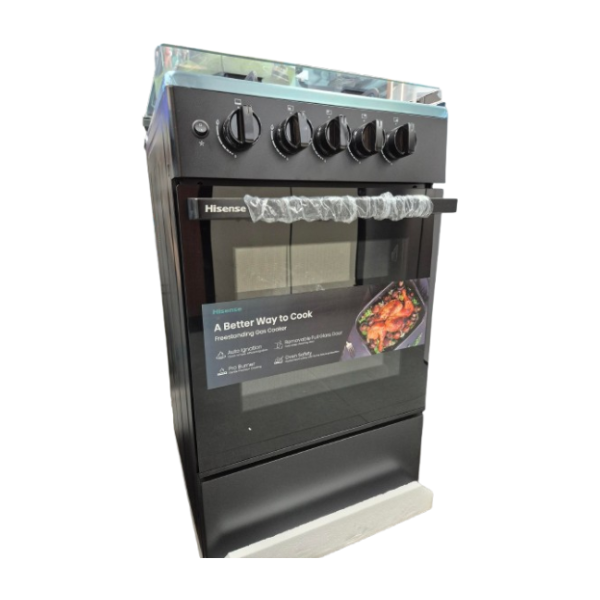 Cuisinière à gaz Hisense HFG50111B 50x50 4 feux Four à gaz Cuisinière à gaz Hisense HFG50111B 50x50 4 feux Four à gaz