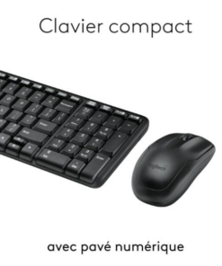Ensemble Clavier Souris Logitech MK220 Sans Fil