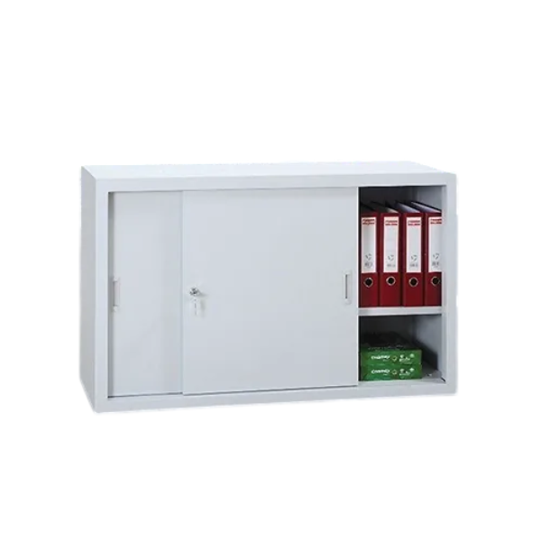 Armoire de bureau métallique 2 portes coulissantes TP05 90 x 40 x 90 cm Armoire de bureau métallique 2 portes coulissantes TP05 90 x 40 x 90 cm