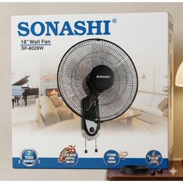 Ventilateur Murale SONASHI SF-8029W - 16 pouces Ventilateur Murale SONASHI SF-8029W - 16 pouces
