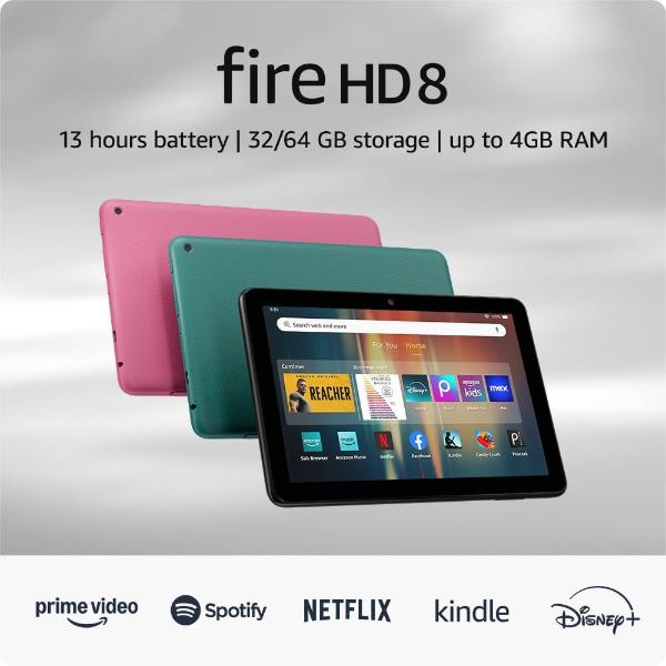 Tablette tactile Fire Amazone HD 8 12ème Gen 8" Tablette tactile Fire Amazone HD 8 12ème Gen 8"