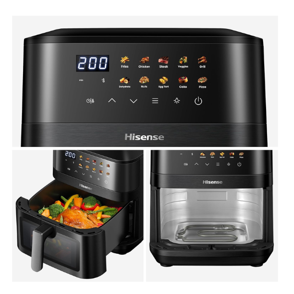 Air fryer Hisense - H08AFBKAS4 - 8 Litres (Noir) Air fryer Hisense - H08AFBKAS4 - 8 Litres (Noir)