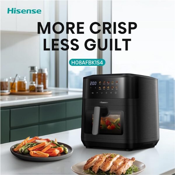 Air fryer Hisense - H08AFBKAS4 - 8 Litres (Noir) Air fryer Hisense - H08AFBKAS4 - 8 Litres (Noir)