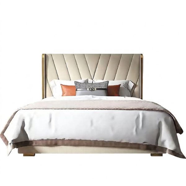 Lit capitonné 001# Palazzo beige 1.80M – design moderne et confort Lit capitonné 001# Palazzo beige 1.80M – design moderne et confort