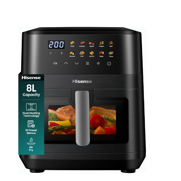 Air fryer Hisense - H08AFBKAS4 - 8 Litres (Noir) Air fryer Hisense - H08AFBKAS4 - 8 Litres (Noir)