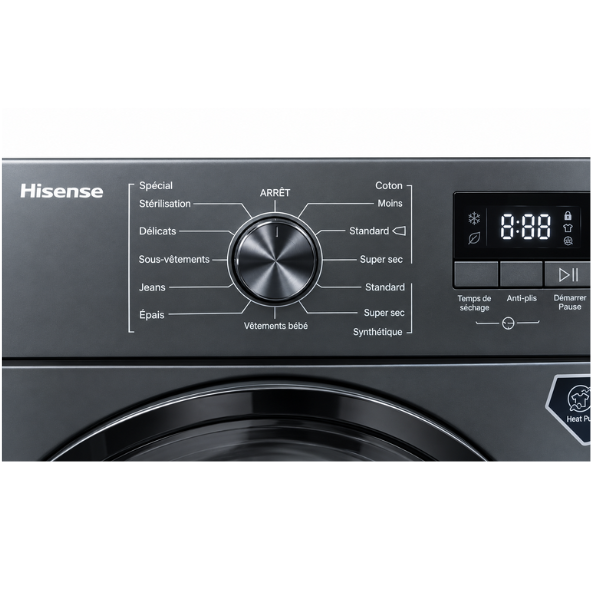 Sèche-Linge Hisense DV1W801UT 8kg (à évacuation d'air) Sèche-Linge Hisense DV1W801UT 8kg (à évacuation d'air)