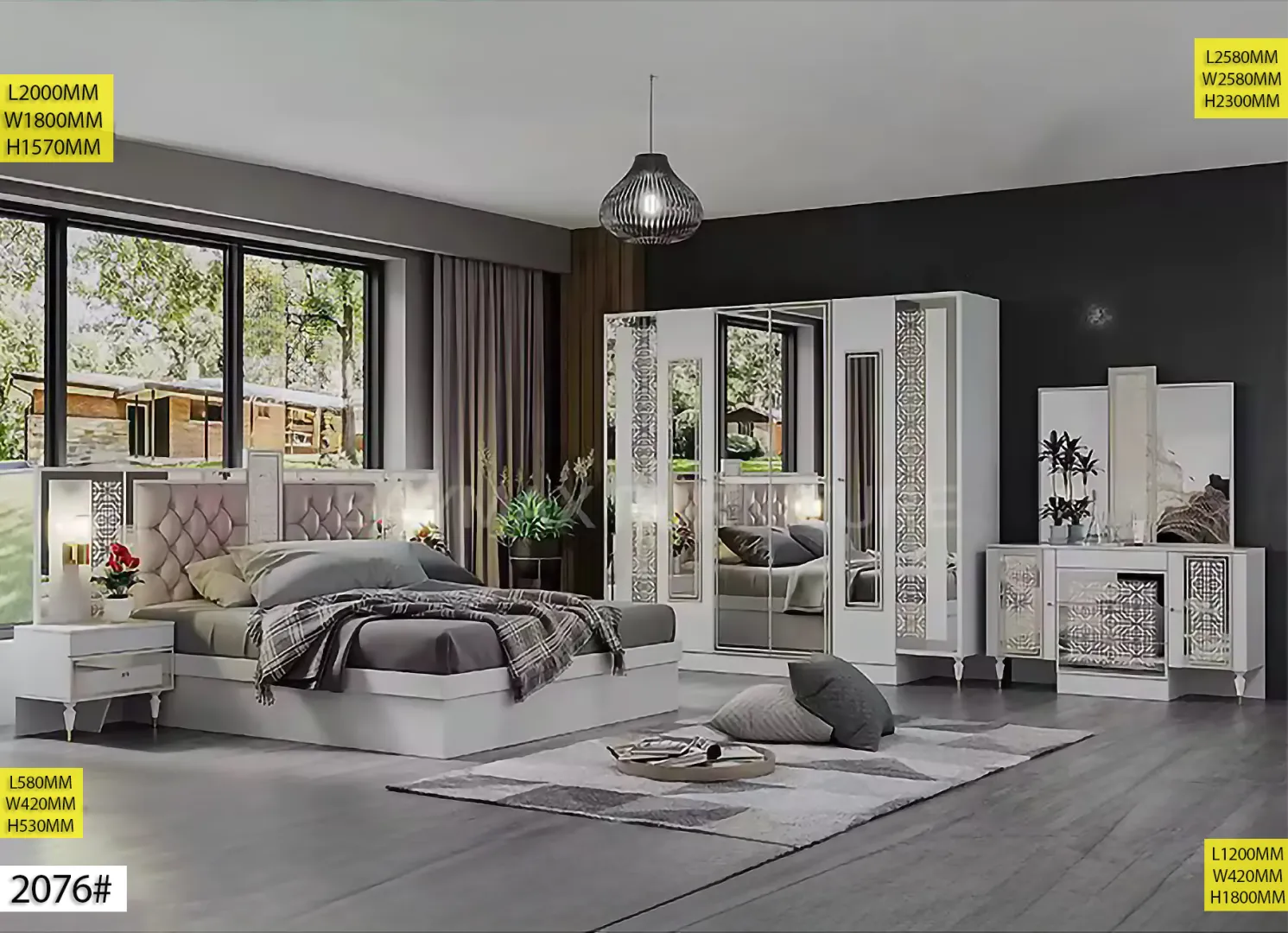 Chambre à coucher 2076 Chambre à coucher 2076
